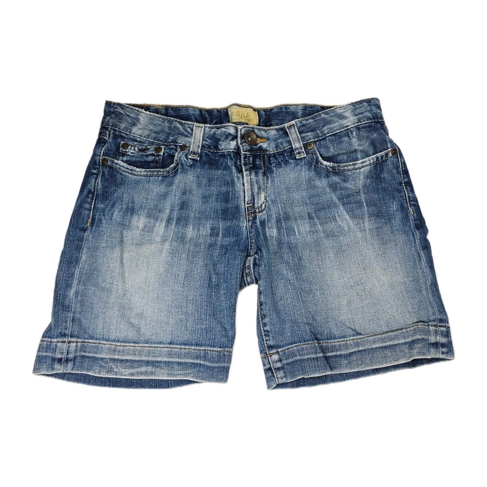 BKE Denim Womens Size 29 Blue Jean Shorts‎ Cuffed Pockets Classic Casual Summer